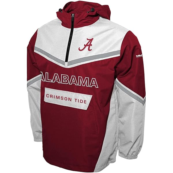 Amazon.com: Franchise Club Mens NCAA Alpha Anorak Jacket(Alabama